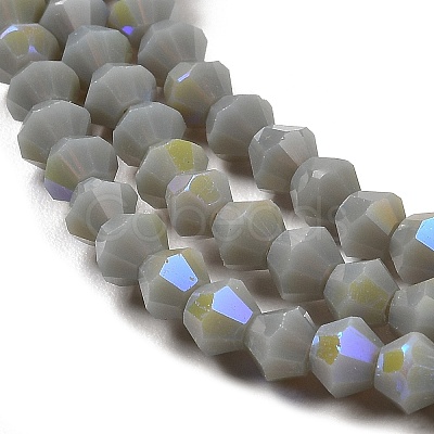 Opaque Solid Color Imitation Jade Glass Beads Strands EGLA-A039-P4mm-L14-1