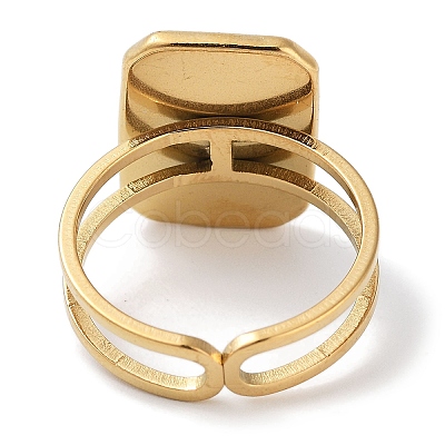 Ion Plating(IP) 304 Stainless Steel Ring RJEW-B059-09G-02-1