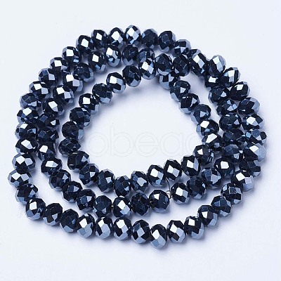 Electroplate Glass Beads Strands LS-EGLA-A044-P4mm-A18-1