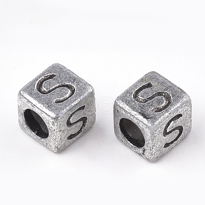 Plated Acrylic Beads PB43C9308B-M-1