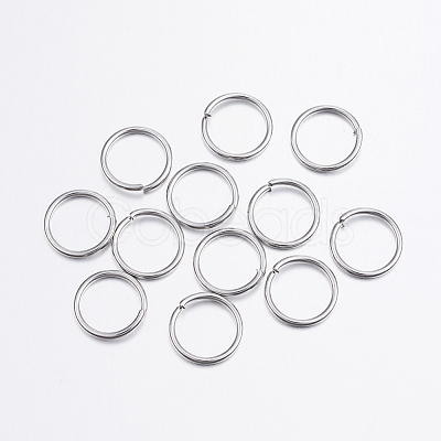 Tarnish Resistant 304 Stainless Steel Open Jump Rings A-STAS-P151-04-1