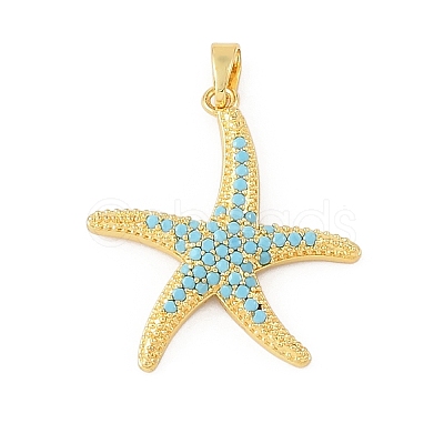 Ocean Brass & Rhinestone Pendants RB-CBA4B36-04G-01-1