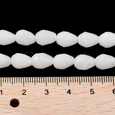 Natural White Jade Beads Strands G-P520-B14-01-1