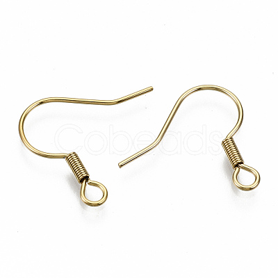 304 Stainless Steel Earring Hooks STAS-S111-002G-NR-1