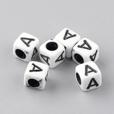 Opaque Acrylic Beads SACR-Q188-02A-1