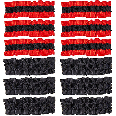 6 Pairs 2 Colors Polyester Elastic Garters DIY-GF0008-61-1