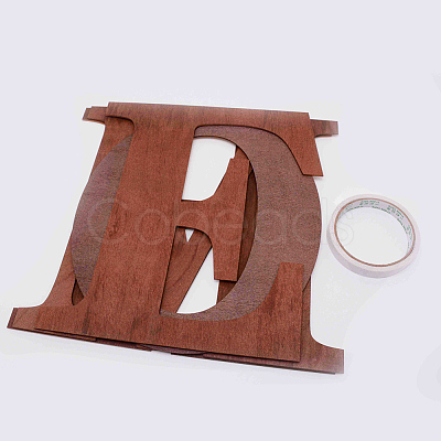 Large Natural Wood Letters for Christmas DIY-WH0181-65-1