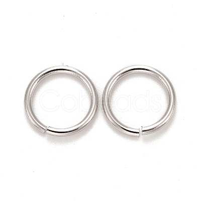 Brass Open Jump Rings KK-M165-9mm-01P-NR-1