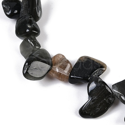 Natural Eagle Eye Stone Nuggets Beads Strands G-B125-A15-01-1