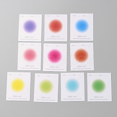 Multi-Color Paper Wax Seal Stamp Illustrated Card for Wax Seal Coin AJEW-WH0415-36A-01-1