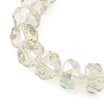 Transparent Electroplate Glass Beads Strands EGLA-P062-01A-HR04-1