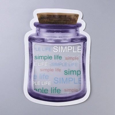 Reusable Bottle Shape Zipper Sealed Bags OPP-Z001-04-C-1
