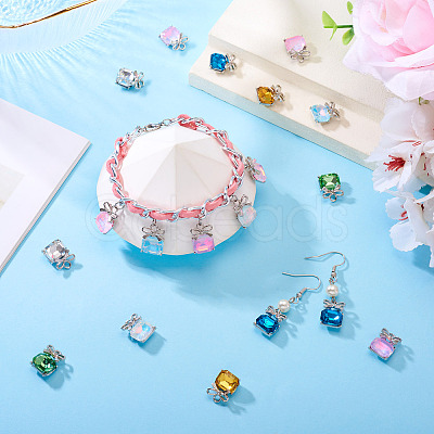 30Pcs Alloy & Glass Charms FIND-TA0008-05P-1