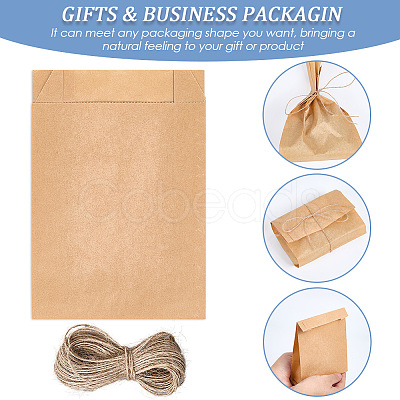 50Pcs Rectangle Paper Baking Bags CARB-SP0001-05B-02-1