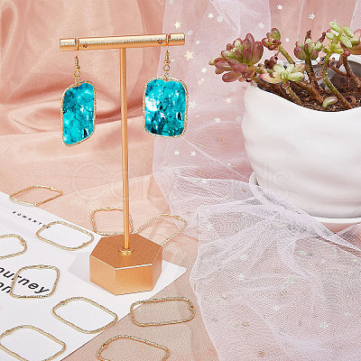 100Pcs Alloy Open Back Bezel Pendants FIND-CA0008-64-1