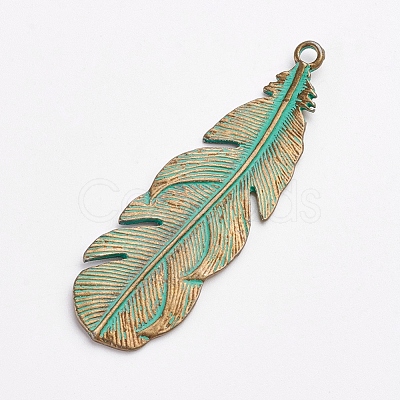 Tibetan Style Alloy Pendants X-PALLOY-F187-43ABG-1