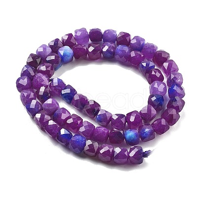 Natural Quartz Imitation Sugilite Beads Strands G-C179-B07-01-1