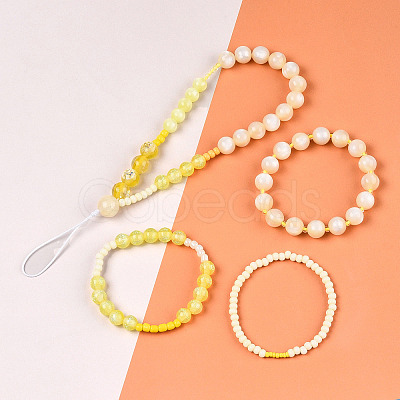 DIY 18 Style Resin & Acrylic Beads Jewelry Making Finding Kit DIY-NB0012-04D-1