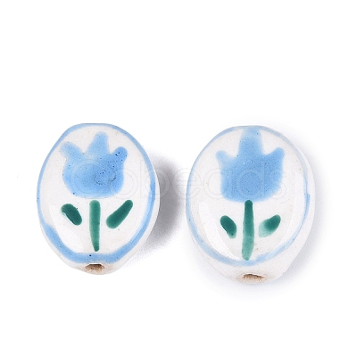 Handmade Porcelain Beads PORC-N013-10C-1