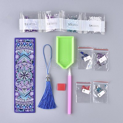 DIY Diamond Painting Stickers Kits For Bookmark Making DIY-R076-006-1