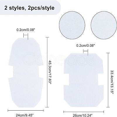 2 Sets 2 Style Non-woven Fabrics Felt Pad & Resin Net FIND-CA0002-49-1