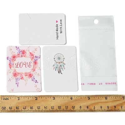 24Pcs 3 Colors Cardboard Necklace Display Cards CDIS-FS0001-07-1