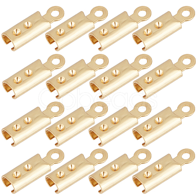 180Pcs 304 Stainless Steel Folding Crimp Ends STAS-SC0005-40A-1