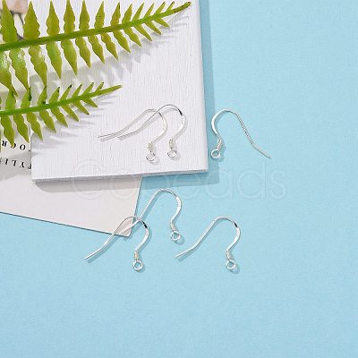 925 Sterling Silver Flat Pad Stud Earring Findings STER-K167-045D-S-1