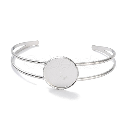 Non-Tarnish 304 Stainless Steel Bracelets Setting Making LS-BJEW-B090-03D-P-1