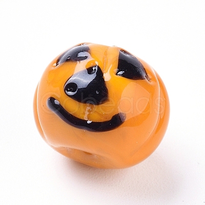 Halloween Theme Handmade Lampwork Beads LAMP-I020-03-1