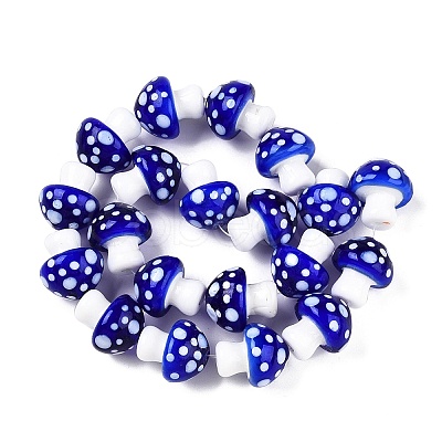 Handmade Lampwork Beads Strands LAMP-T021-13D-1