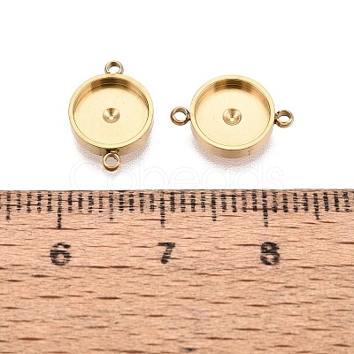 304 Stainless Steel Connector Cabochon Settings STAS-Q113-33B-G-1