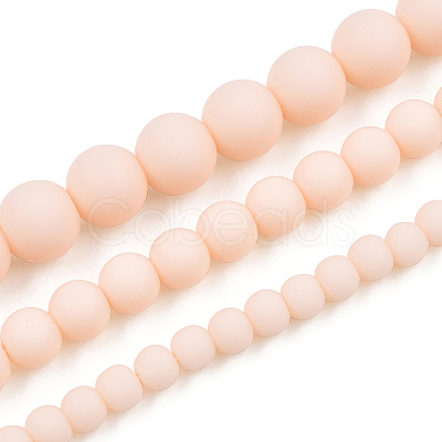 Opaque Glass Beads Strands GLAA-T032-P4mm-MD09-1