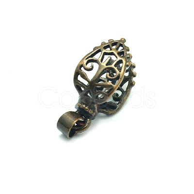 Brass Ice Pick and Pinch Bails KK-E737-15AB-1