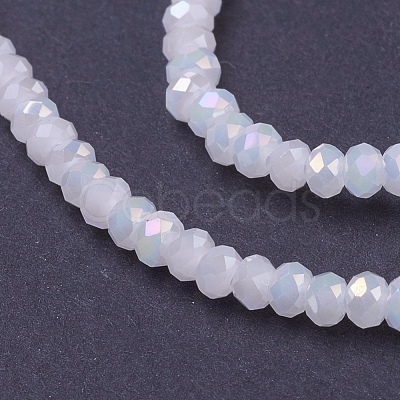 Faceted Electroplate Glass Rondelle Bead Strands X-EGLA-R048-2mm-36-1