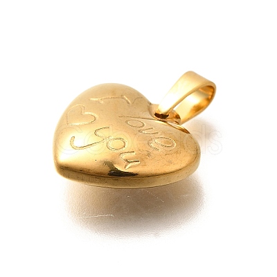 304 Stainless Steel Pendants STAS-B079-04G-01-1