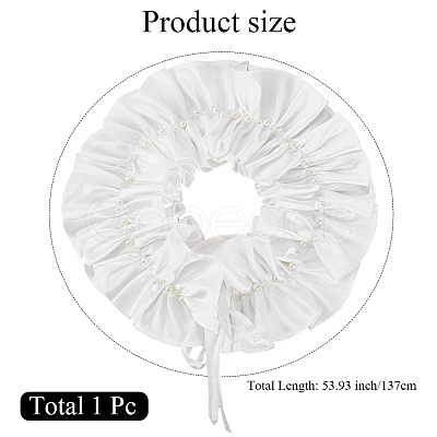 Polyester Lady Tulle Collars AJEW-WH20072-25A-1