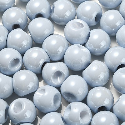 Opaque Acrylic Beads OACR-G012-01D-1