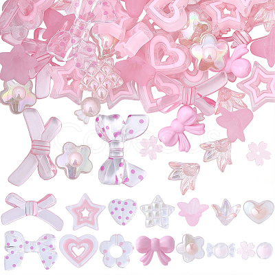 152Pcs Acrylic Beads OACR-BM0001-12B-1