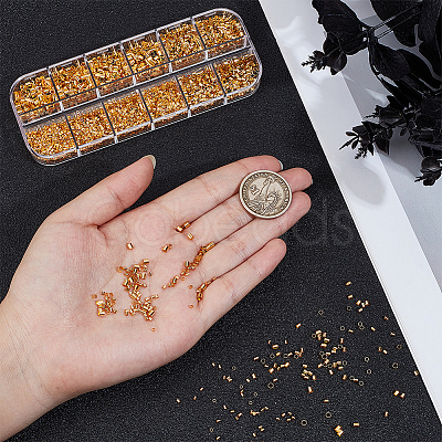 3500Pcs Brass Crimp Beads KK-PA0001-13G-1