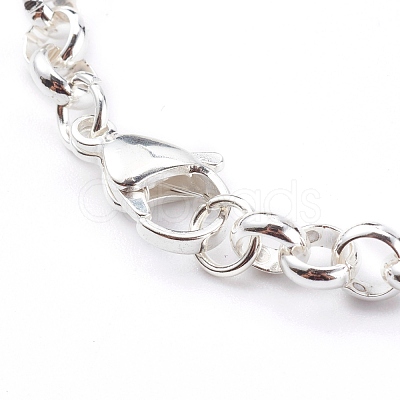 Women's 304 Stainless Steel Rolo Chain Bracelets BJEW-JB05996-01-1