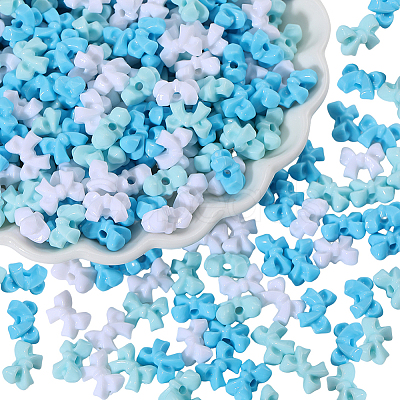 500Pcs Opaque Acrylic Beads SACR-PA0001-21C-1