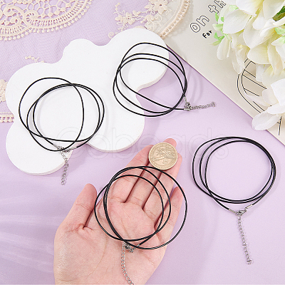 10Pcs Round Leather Cord Necklaces Making MAK-CL0001-07-1