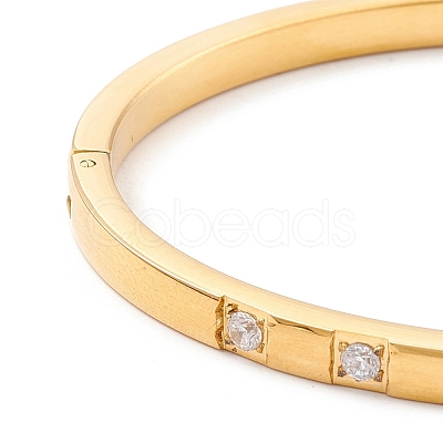 Clear Cubic Zirconia Bangle STAS-P303-02G-1