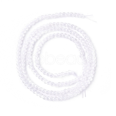 Transparent Glass Beads Strands X-GLAA-C019-01A-33-1