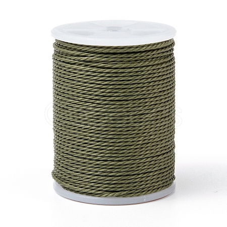 Round Waxed Polyester Cord X-YC-G006-01-1.0mm-37-1