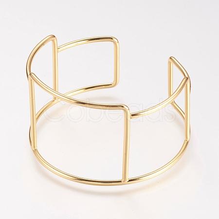 Brass Cuff Bangle BJEW-P168-C06-1