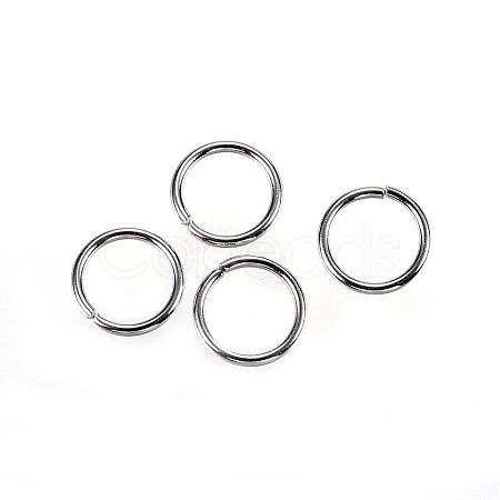 Tarnish Resistant 304 Stainless Steel Open Jump Rings STAS-D448-099P-8mm-1