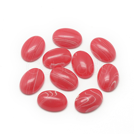 Synthetic Rhodochrosite Cabochons G-R415-13x18-15-1