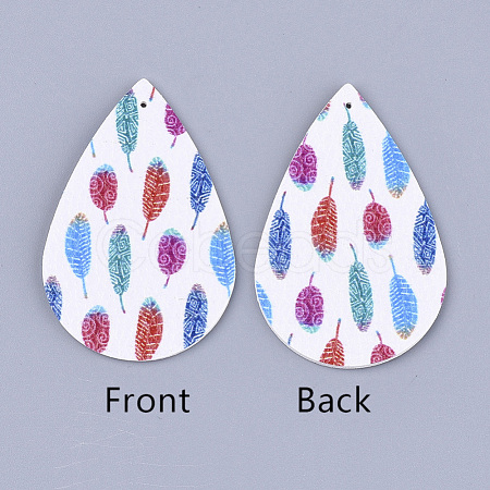 PU Leather Big Pendants FIND-S311-009A-1